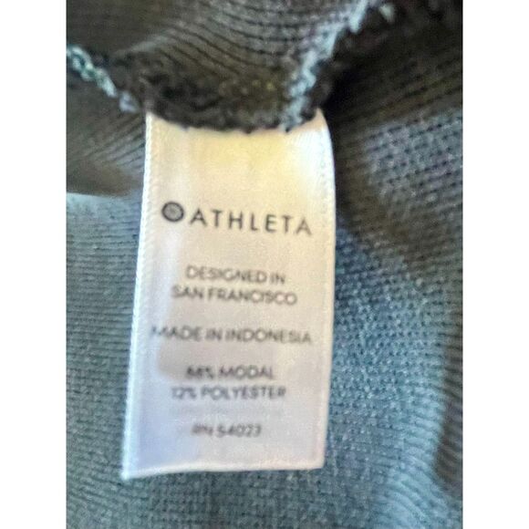 Athleta Dark Gray Black Cocoon Warp Open Front Cardigan Poncho Medium - Picture 7 of 10